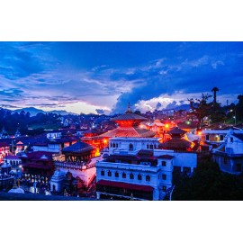 Fototapetai Nepalo šventykla mieste